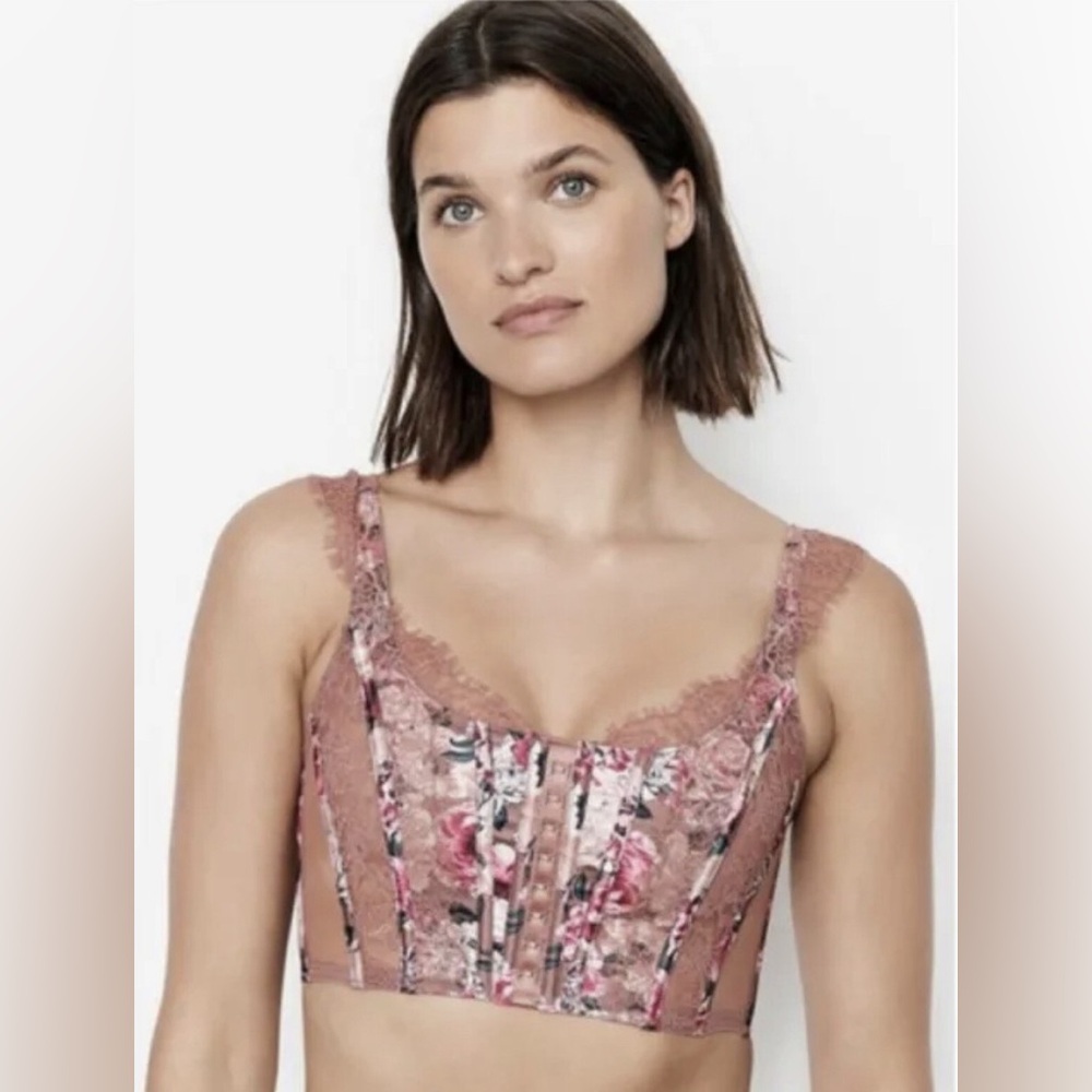 Victoria’s Secret Floral Lace Bustier – Size L